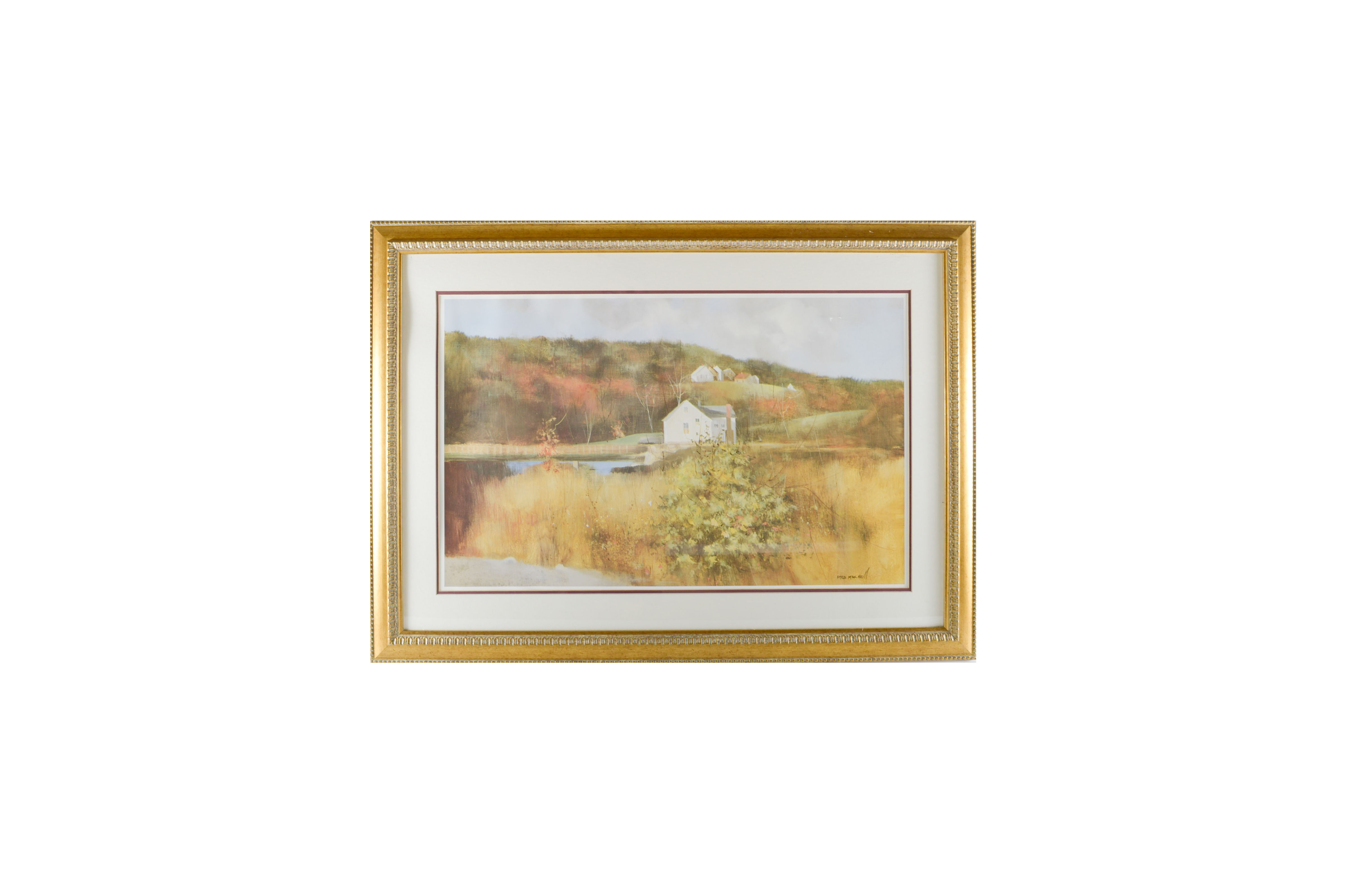 After Fred MacNeill Offset Lithograph of Landscape