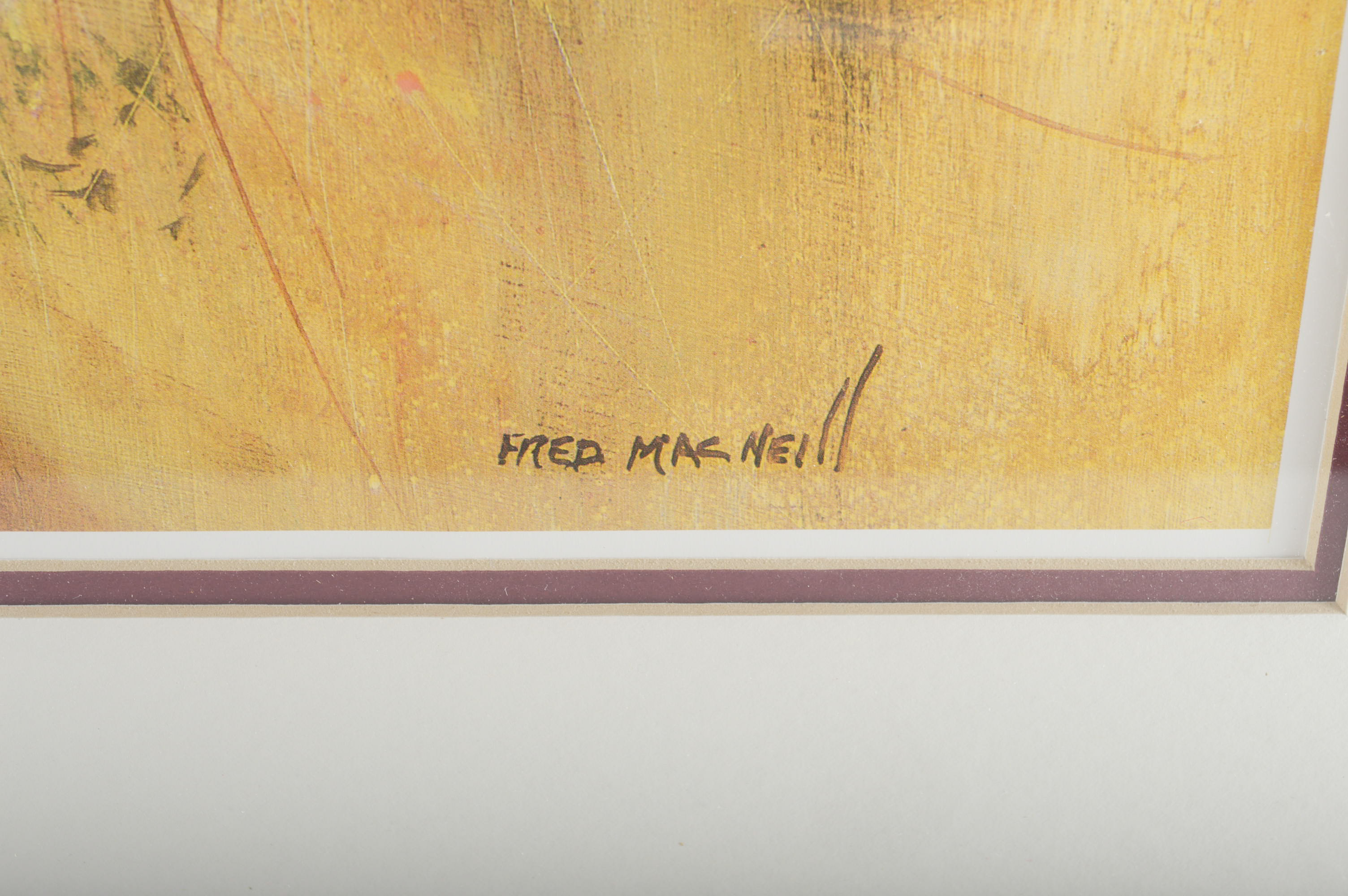 After Fred MacNeill Offset Lithograph of Landscape