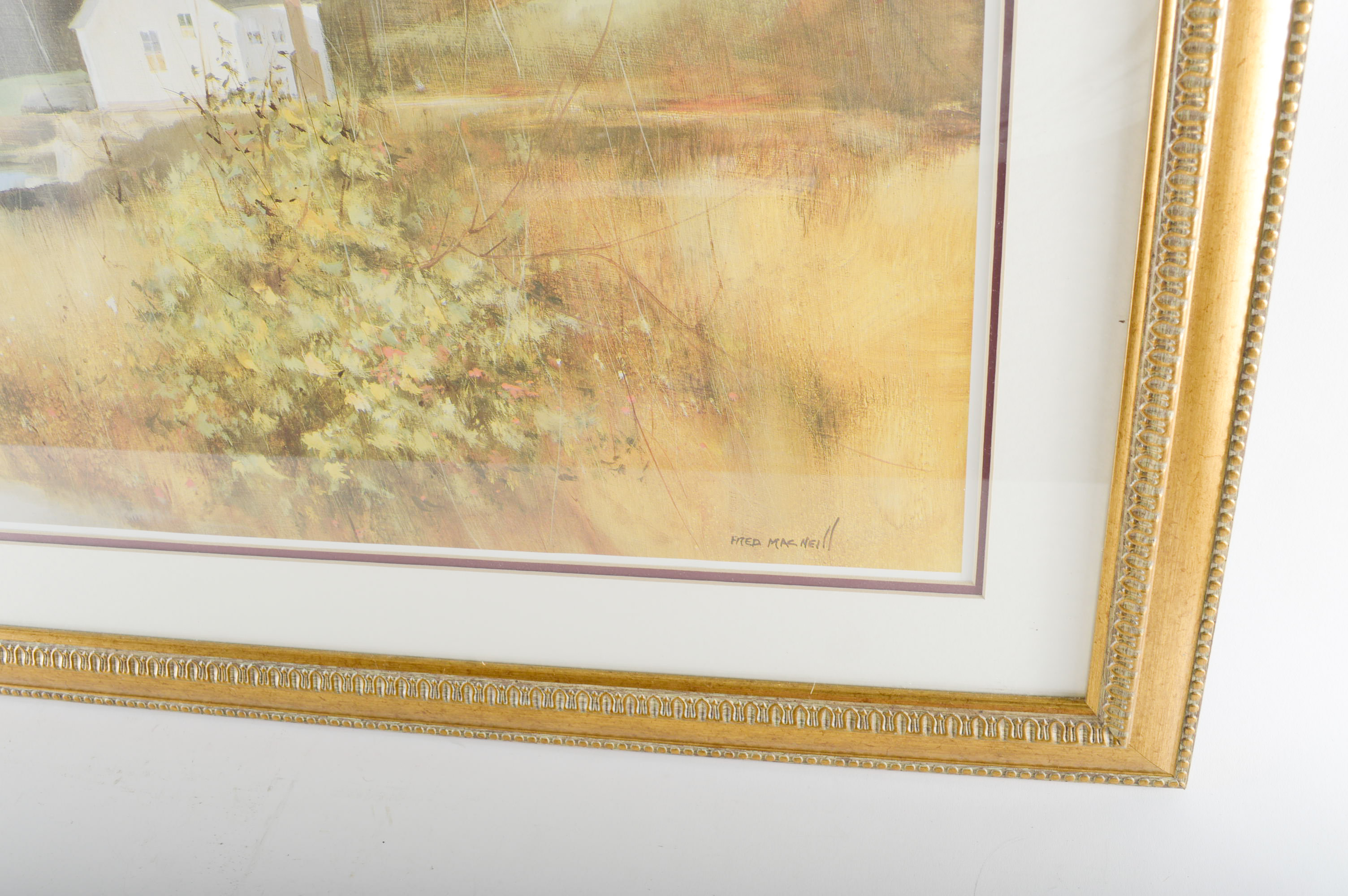 After Fred MacNeill Offset Lithograph of Landscape