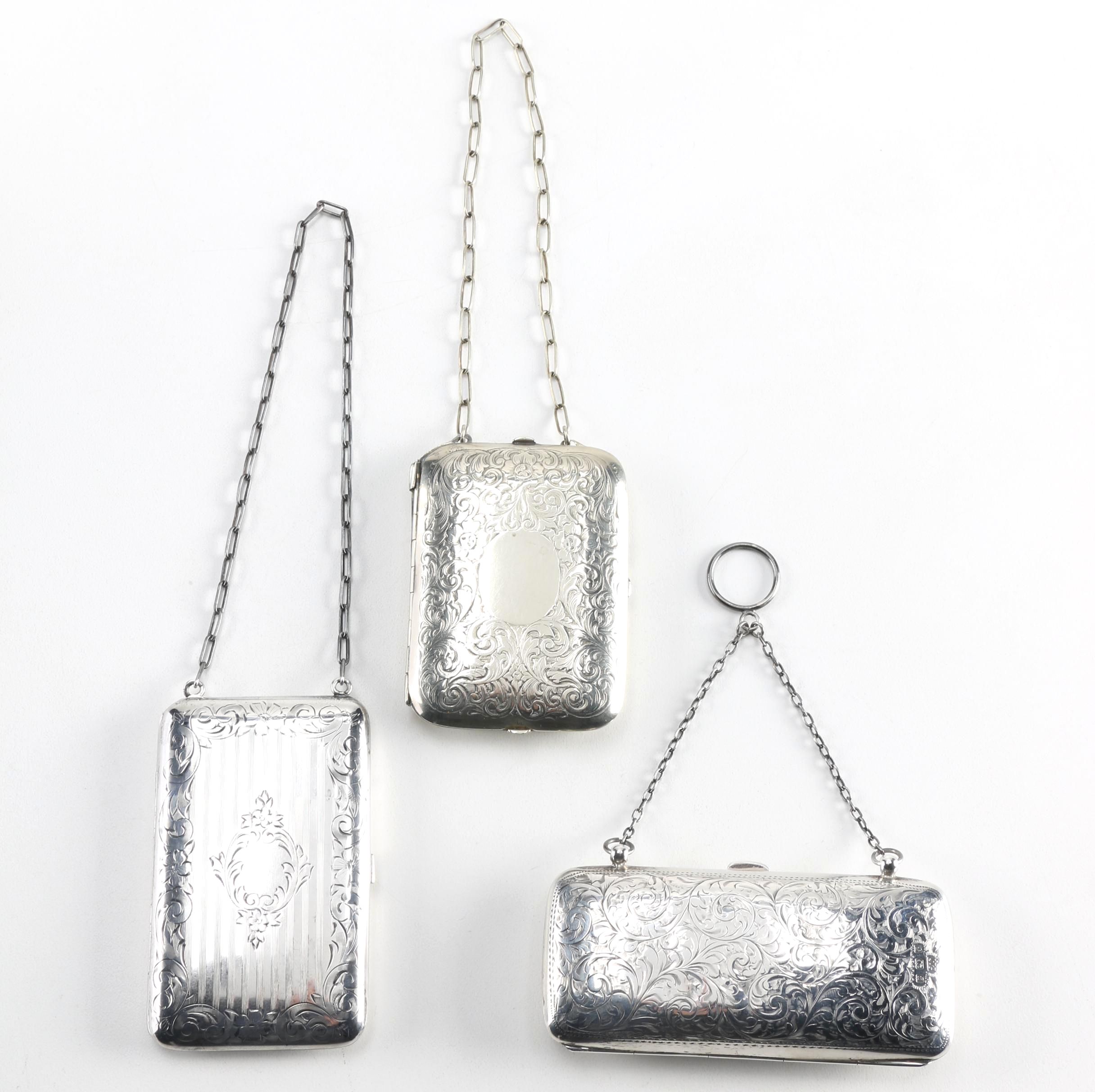 Early 20th-Century Sterling and German Silver Coin Purses
