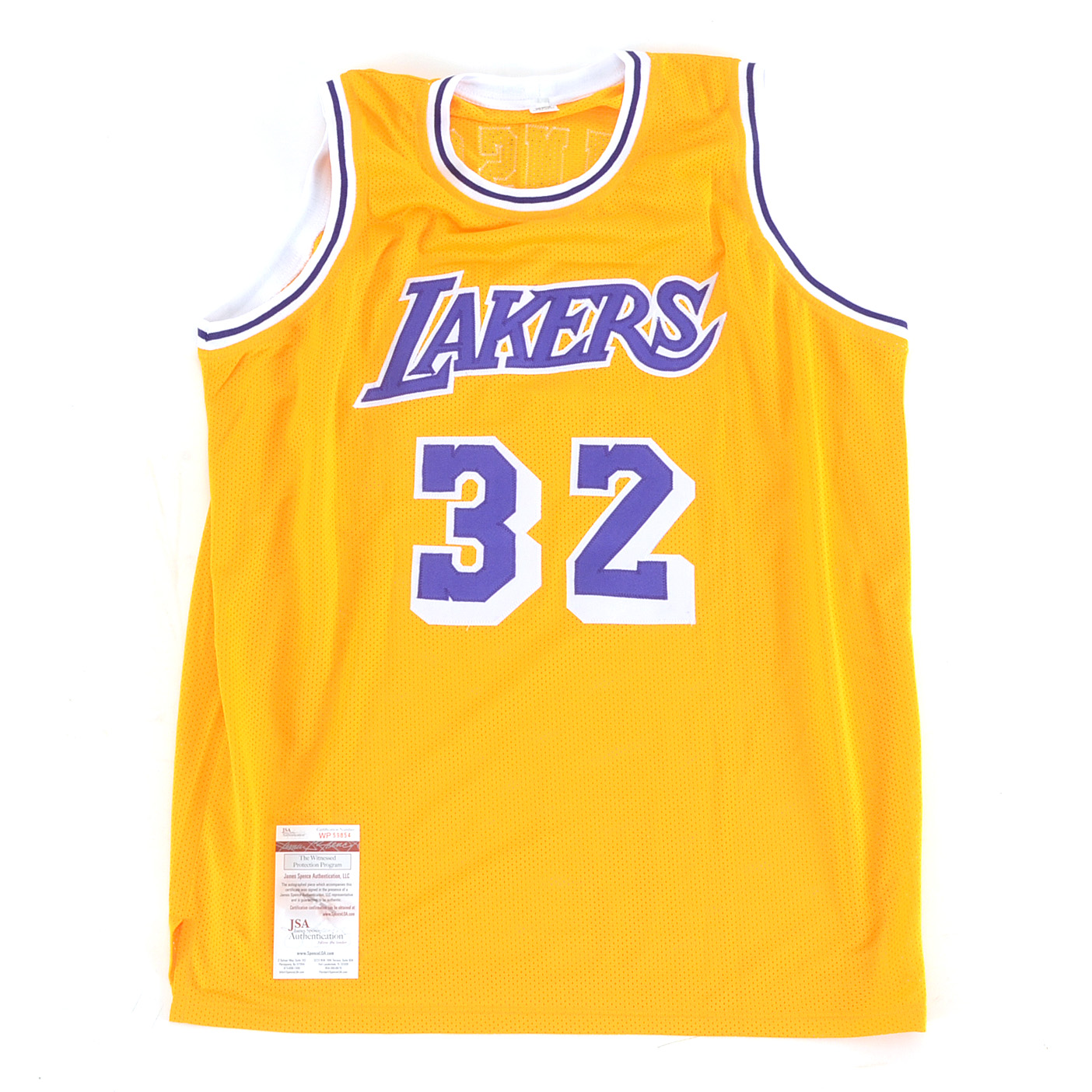 Magic Johnson Signed Lakers NBA Jersey JSA