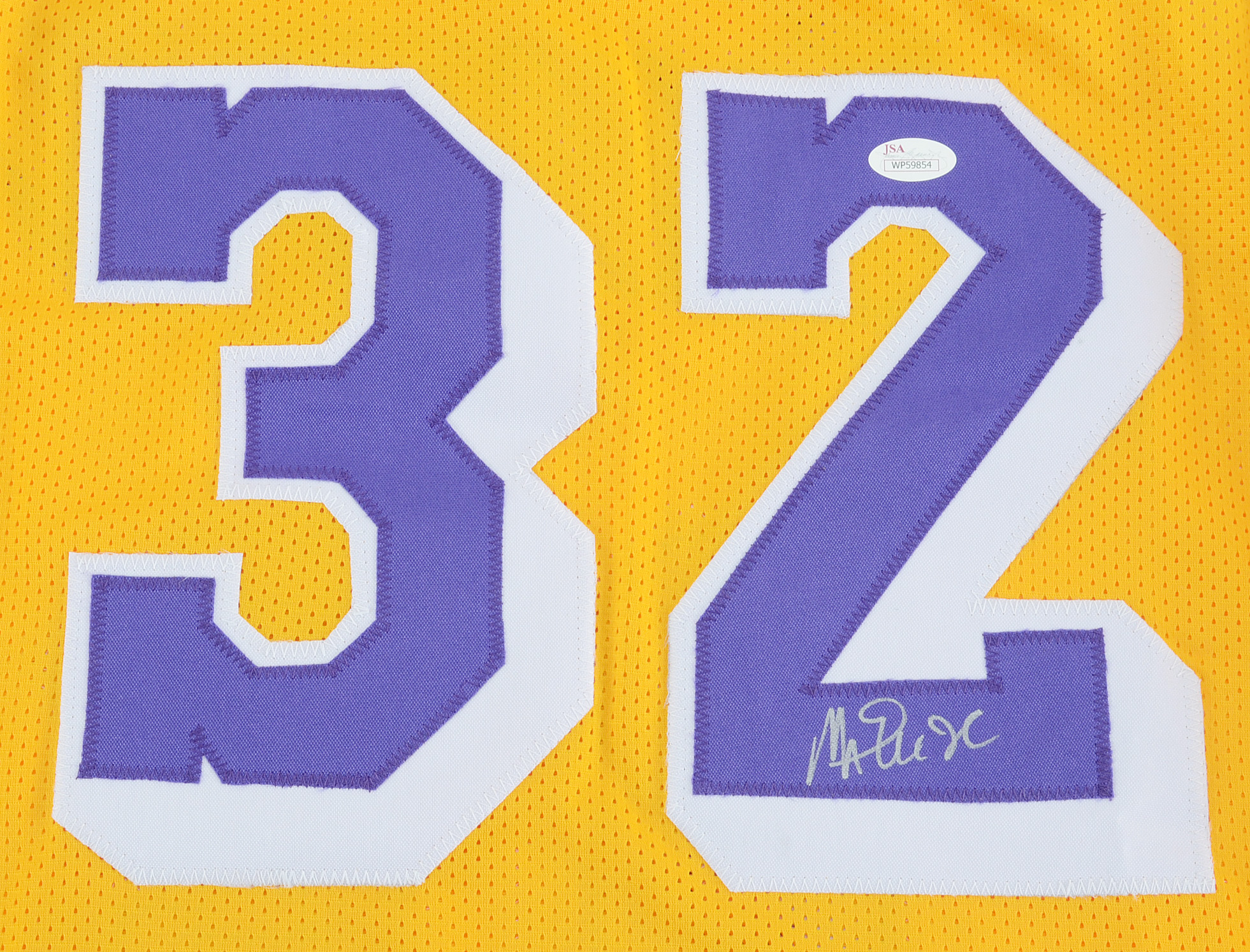 Magic Johnson Signed Lakers NBA Jersey JSA