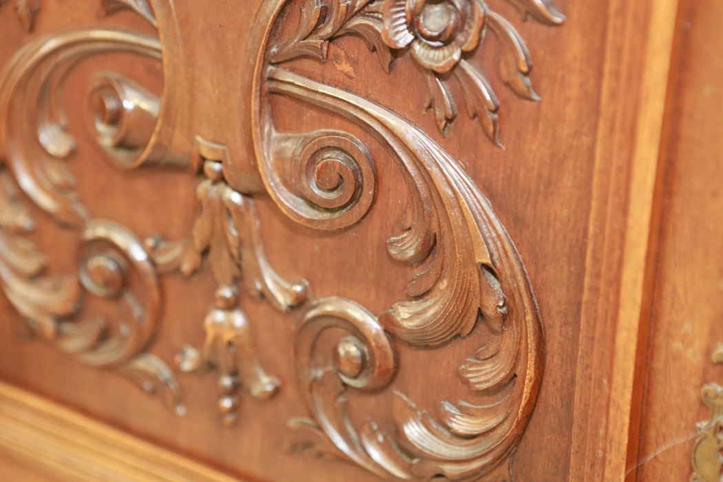 French Renaissance Revival Style Walnut Armoire
