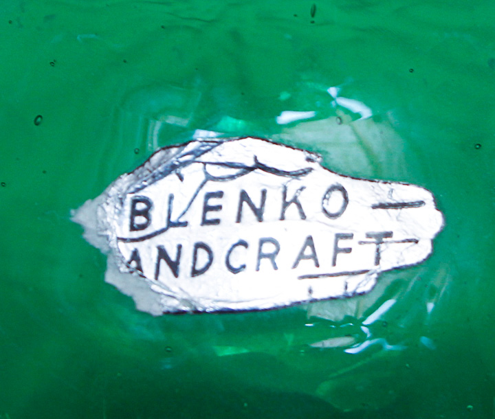 Vintage Blenko Art Glass Candle Holder