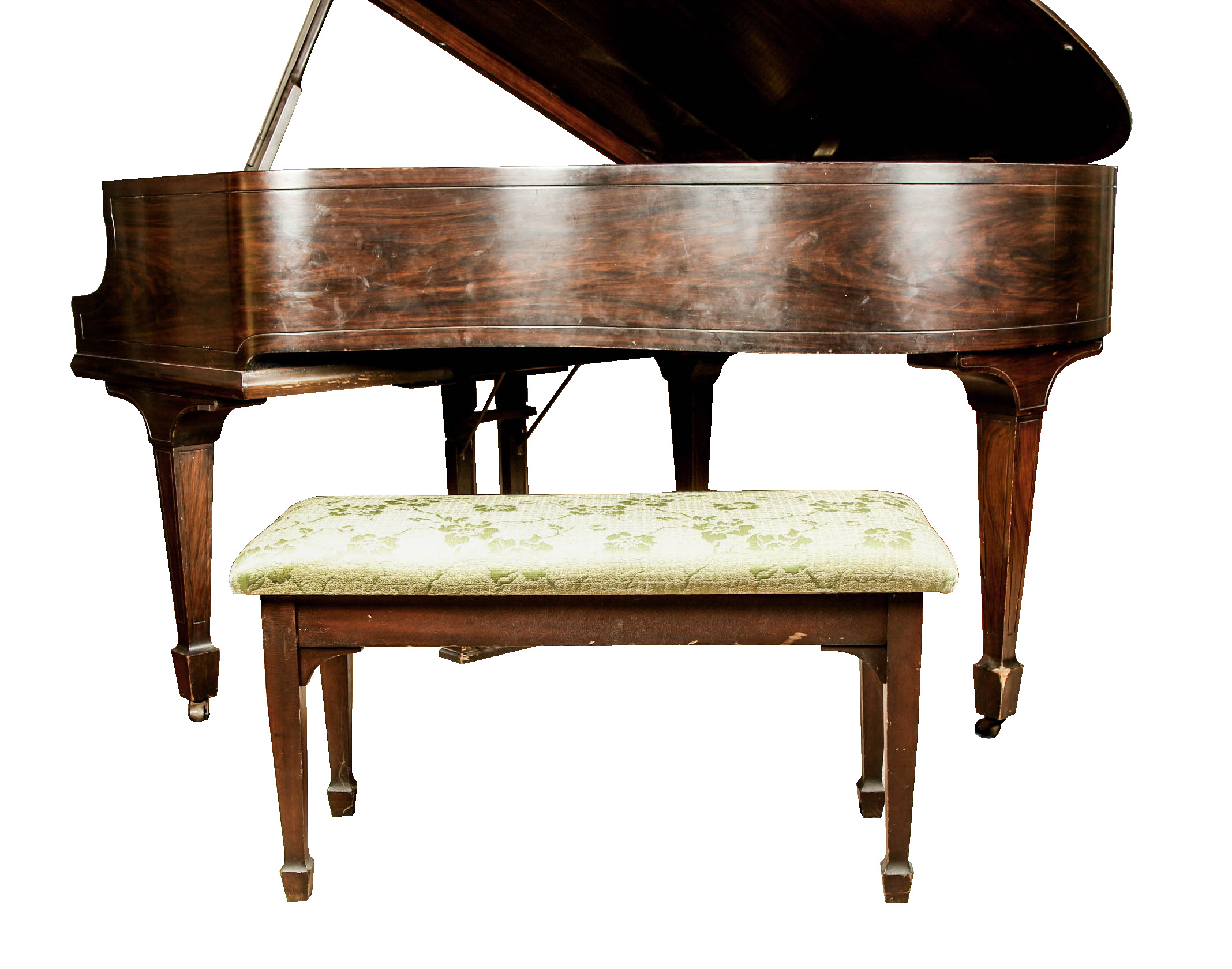 Brambach Baby Grand Piano and Bench