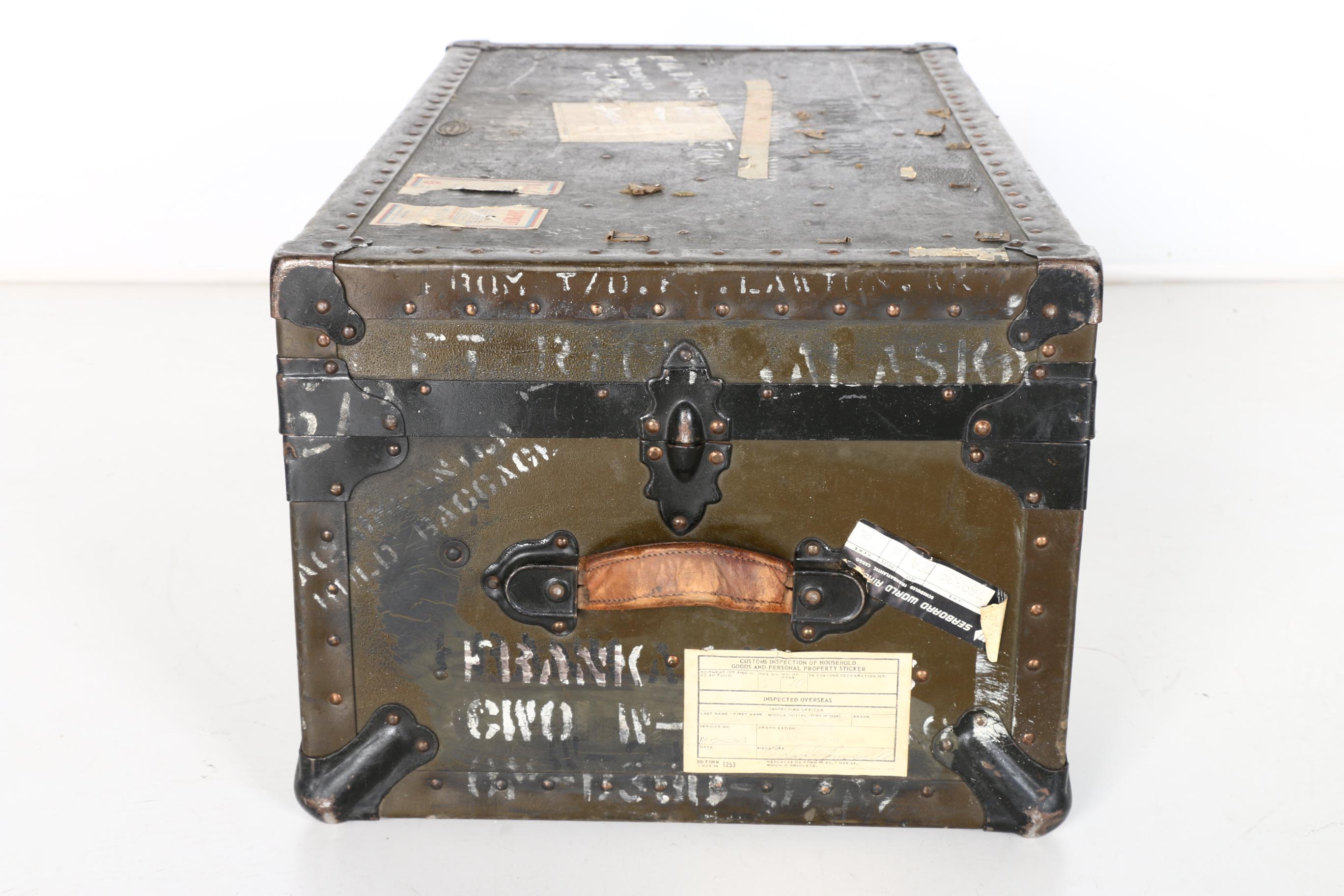 Vintage Military Trunk