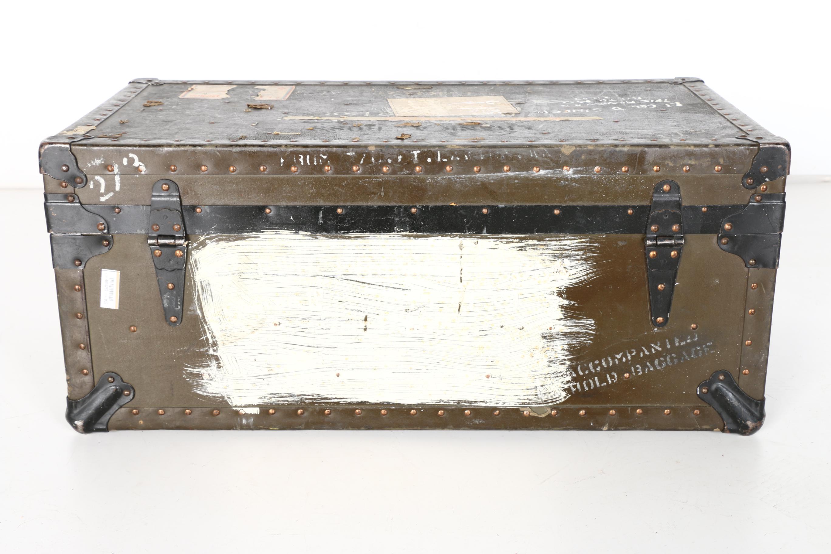 Vintage Military Trunk