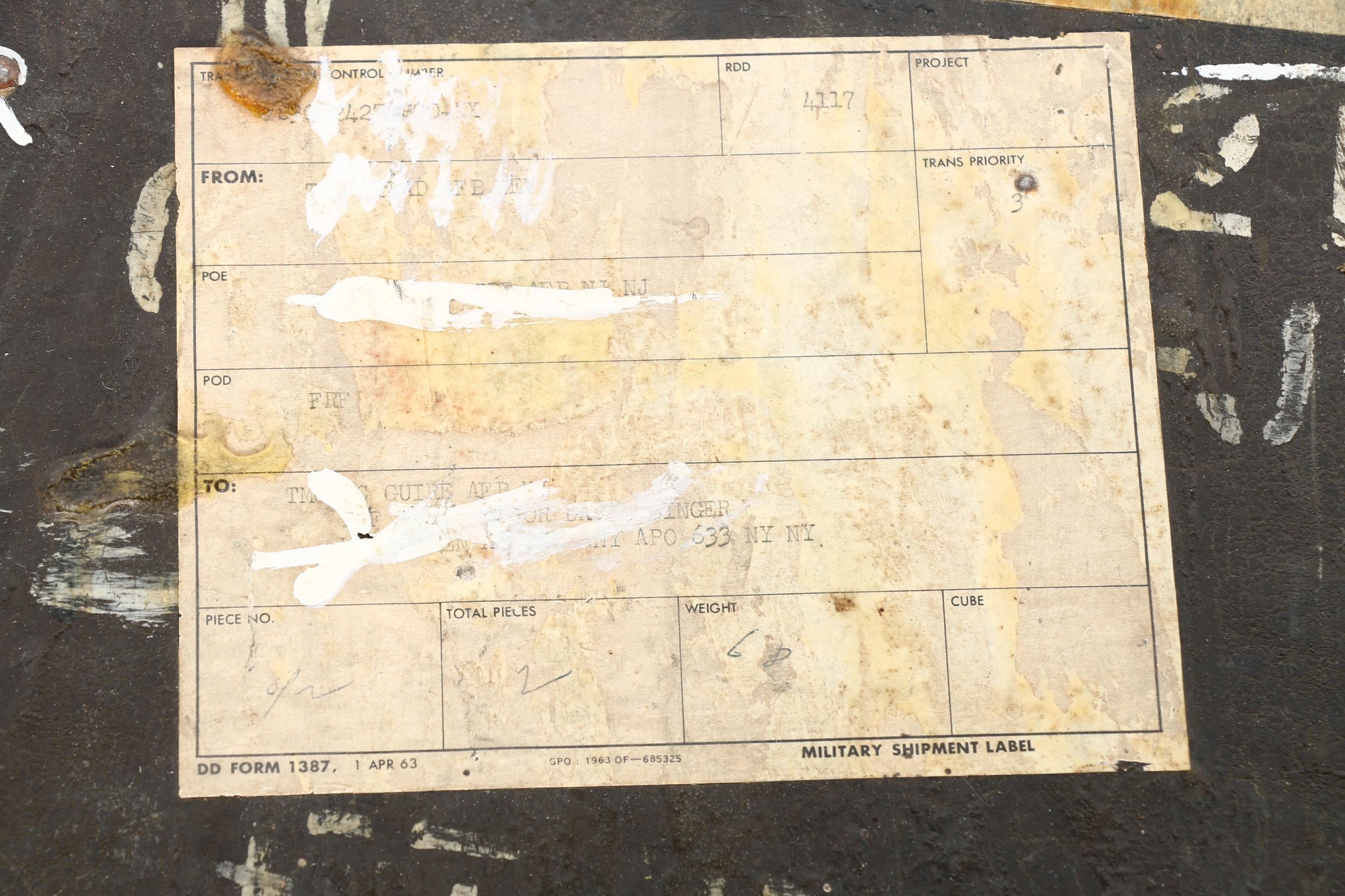 Vintage Military Trunk