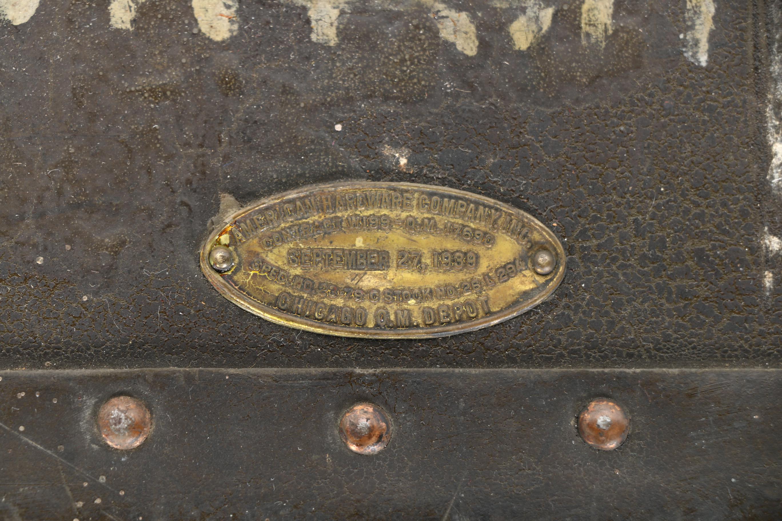 Vintage Military Trunk