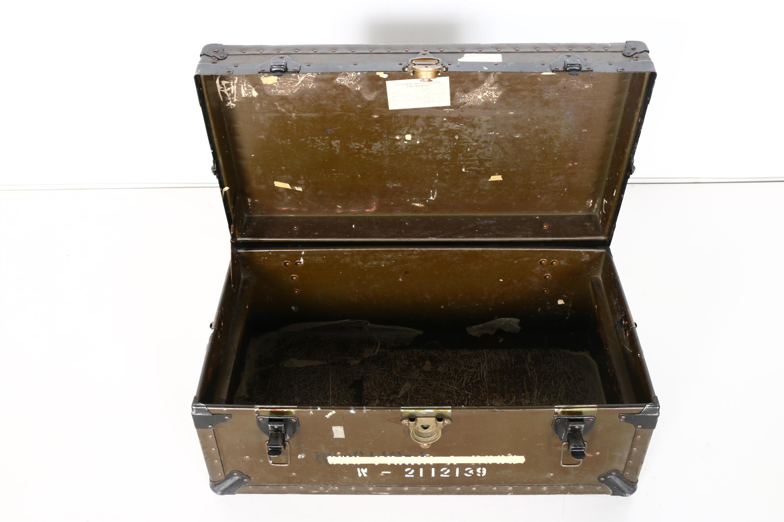 Vintage Military Trunk
