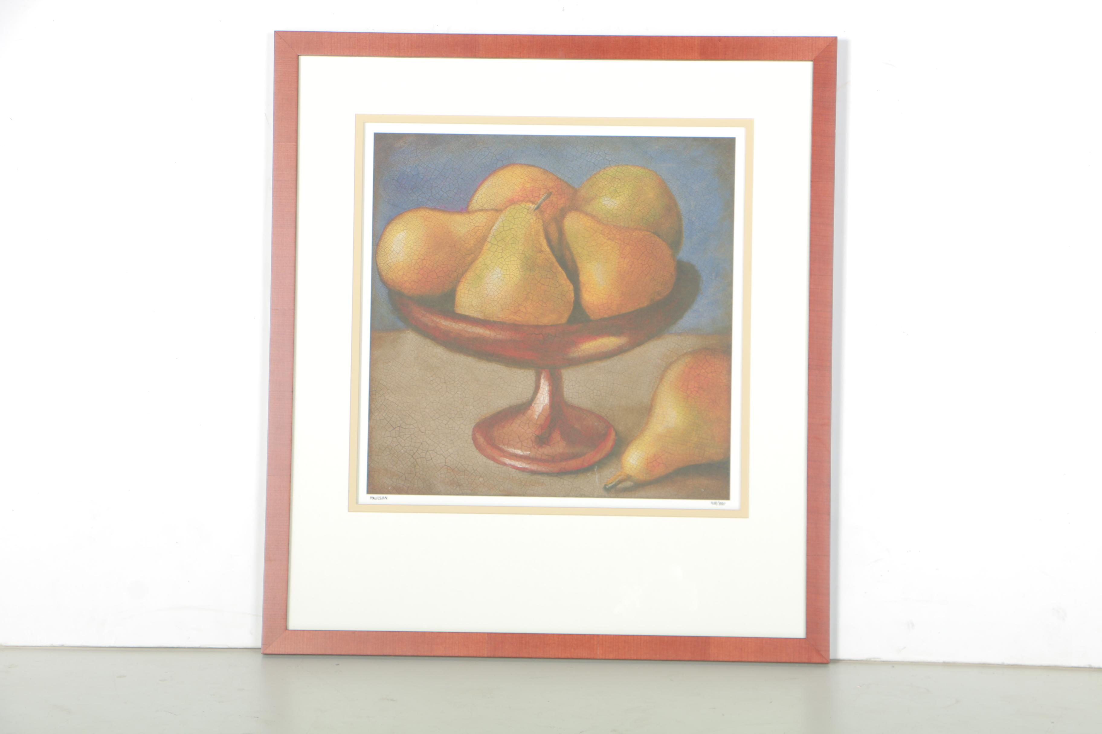 Walter Paulson Limited Edition Giclees of Pears