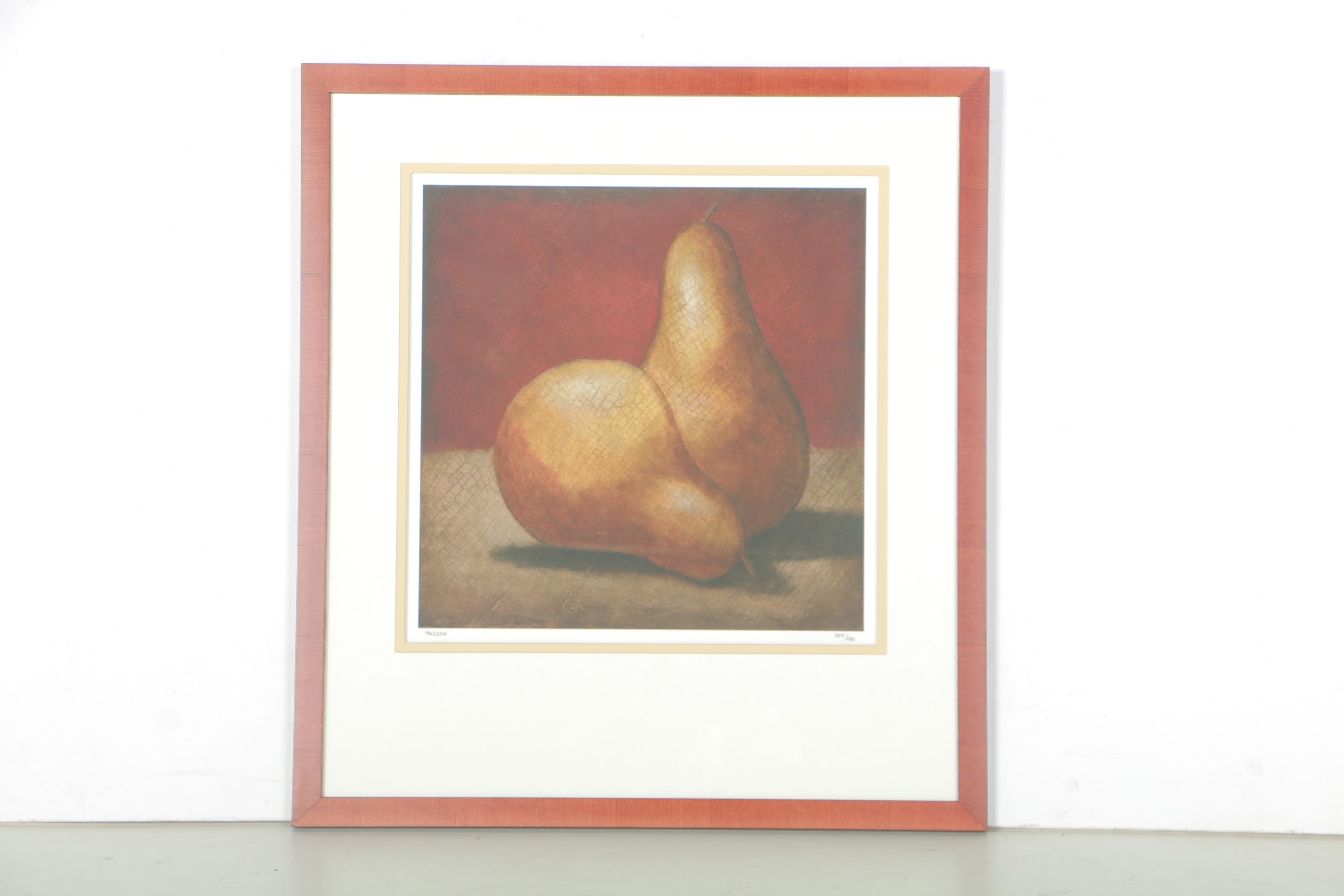 Walter Paulson Limited Edition Giclees of Pears