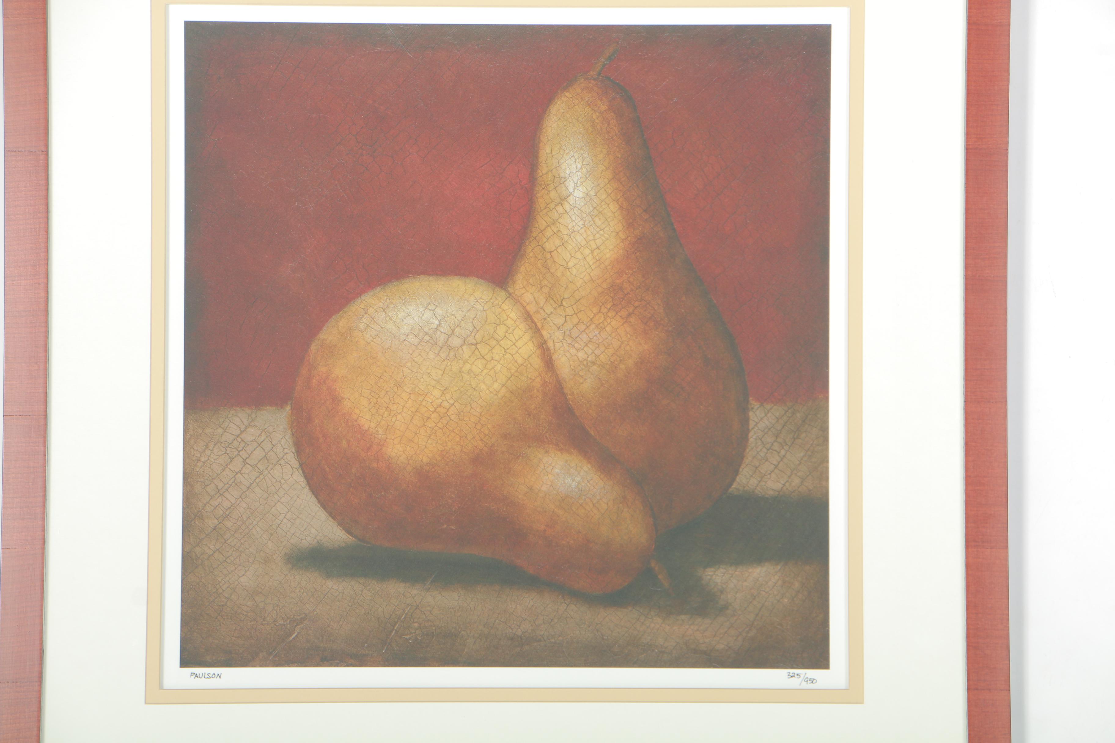 Walter Paulson Limited Edition Giclees of Pears