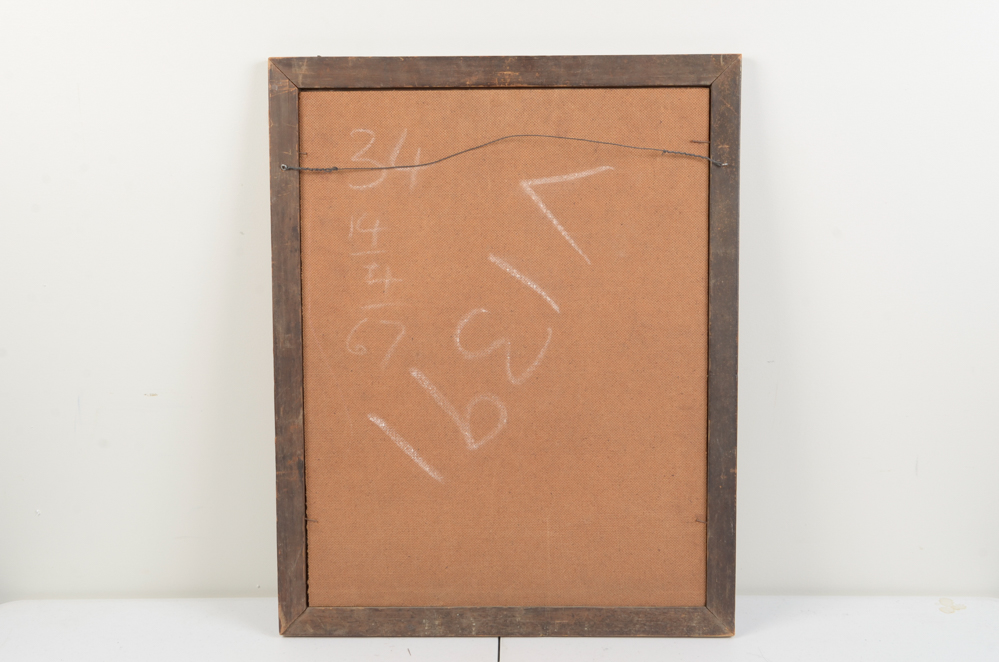 Reverse Portrait Painting on Glass of Giuseppe  Garibaldi