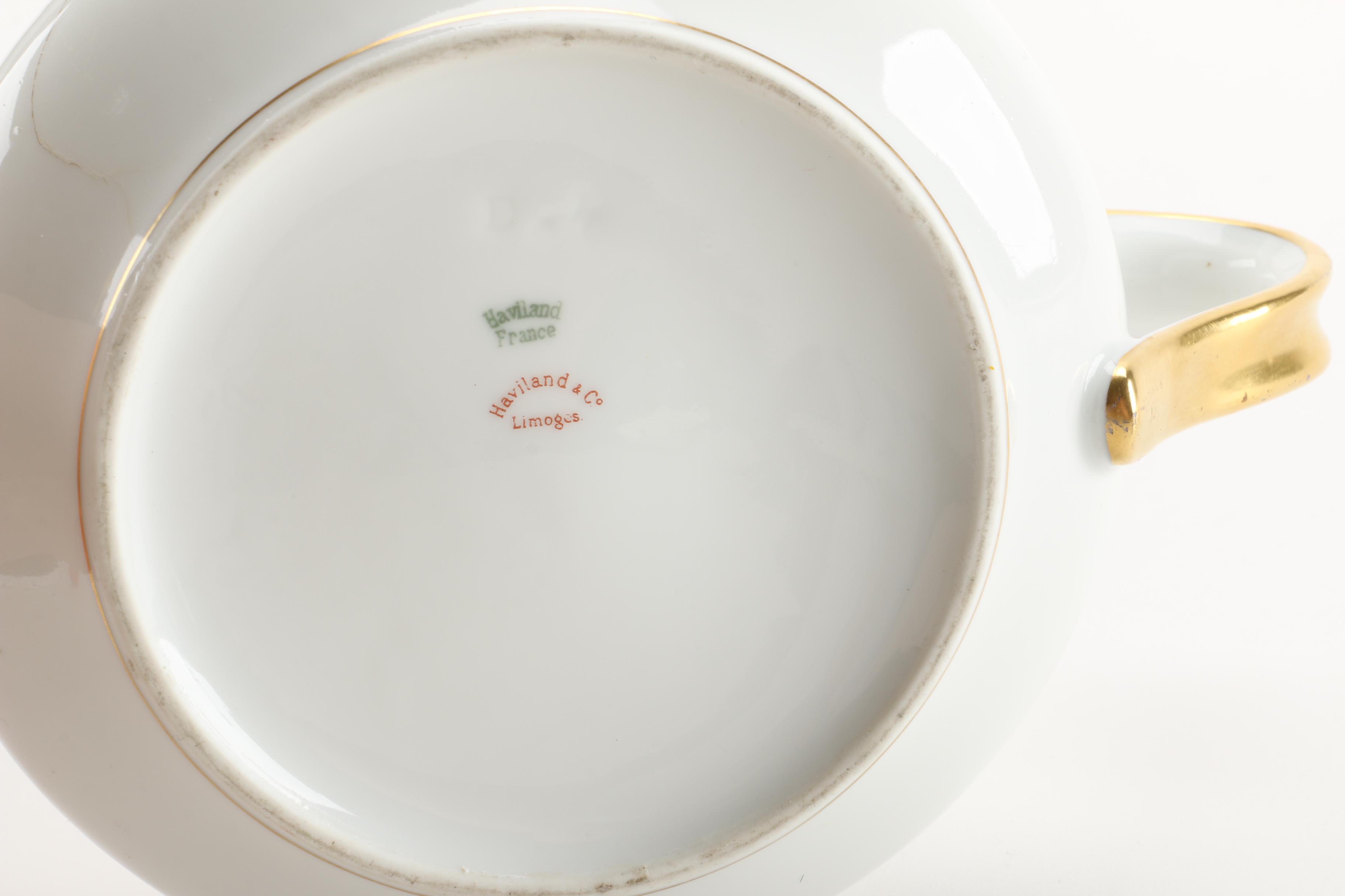 Haviland Limoges "Lisbon" Porcelain Teapot