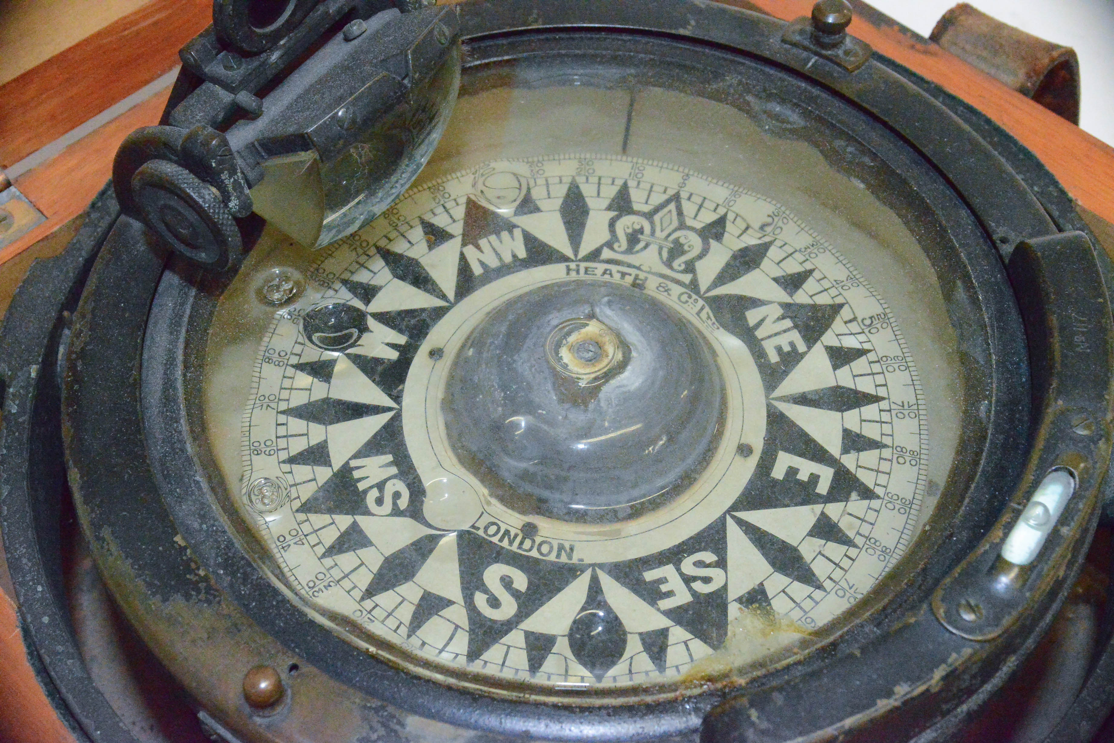 Large Antique Ship Compass