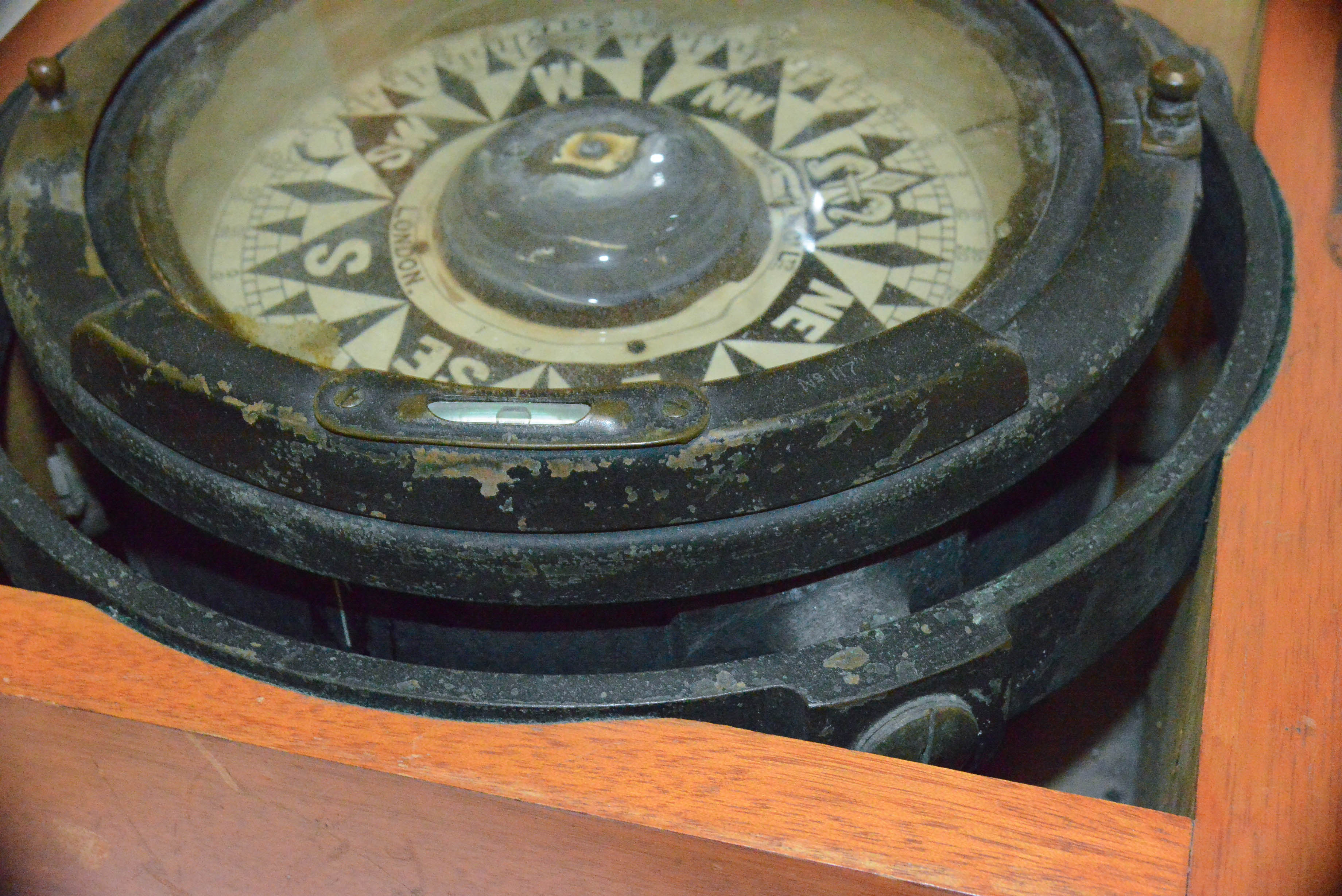 Large Antique Ship Compass