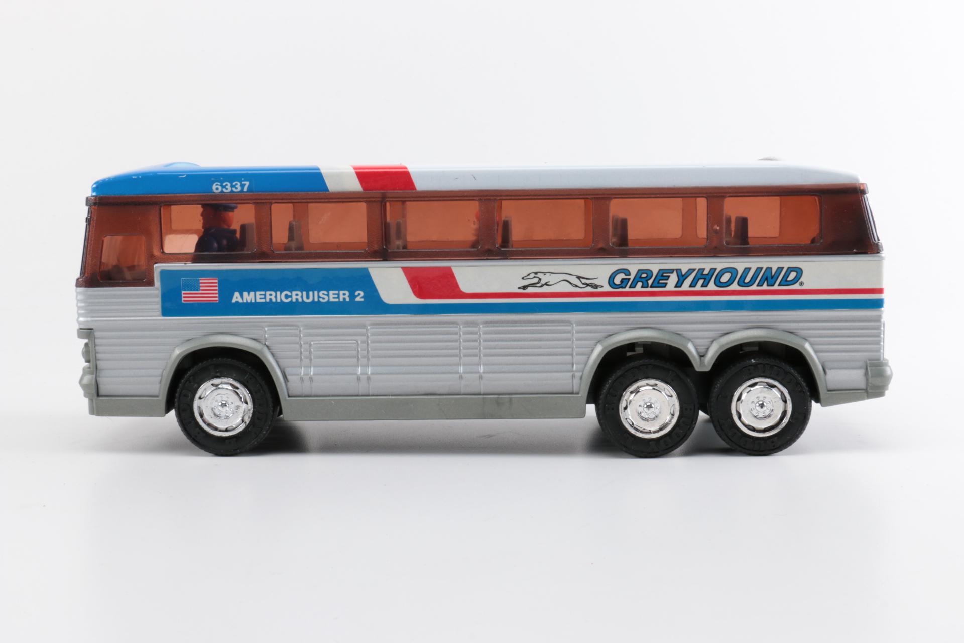 Collection of Plastic Toy Greyhound Buses