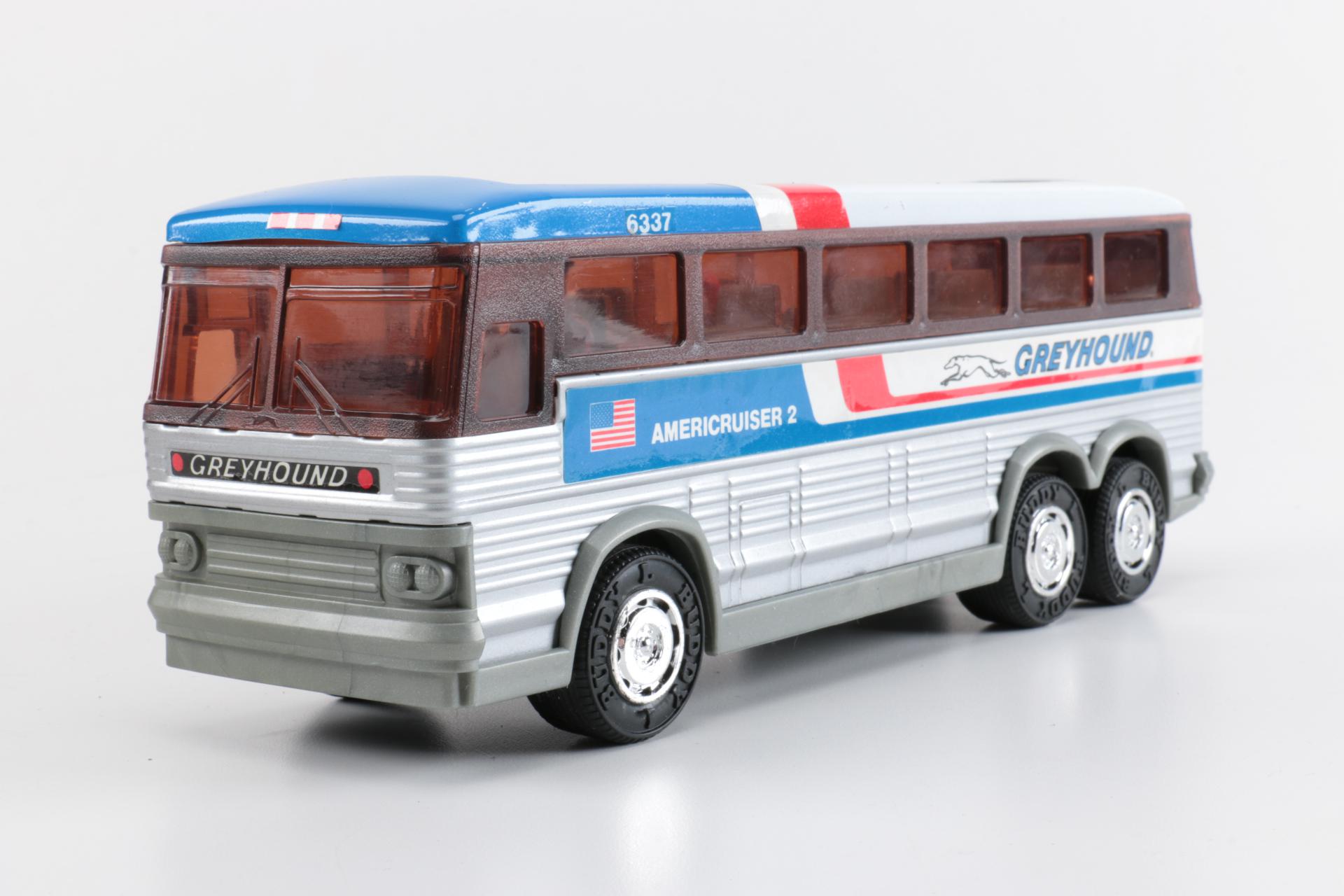 Collection of Plastic Toy Greyhound Buses