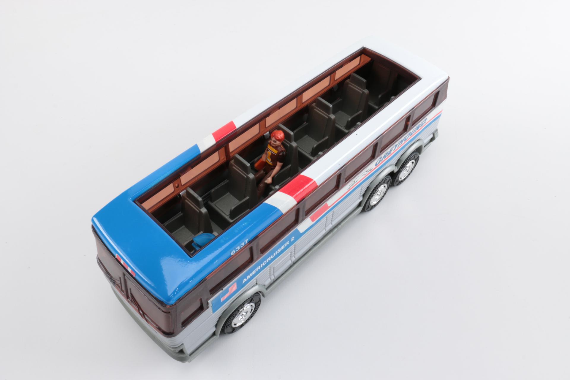 Collection of Plastic Toy Greyhound Buses