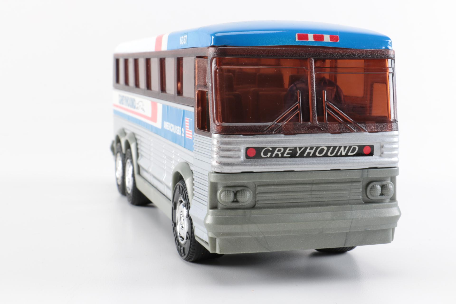 Collection of Plastic Toy Greyhound Buses