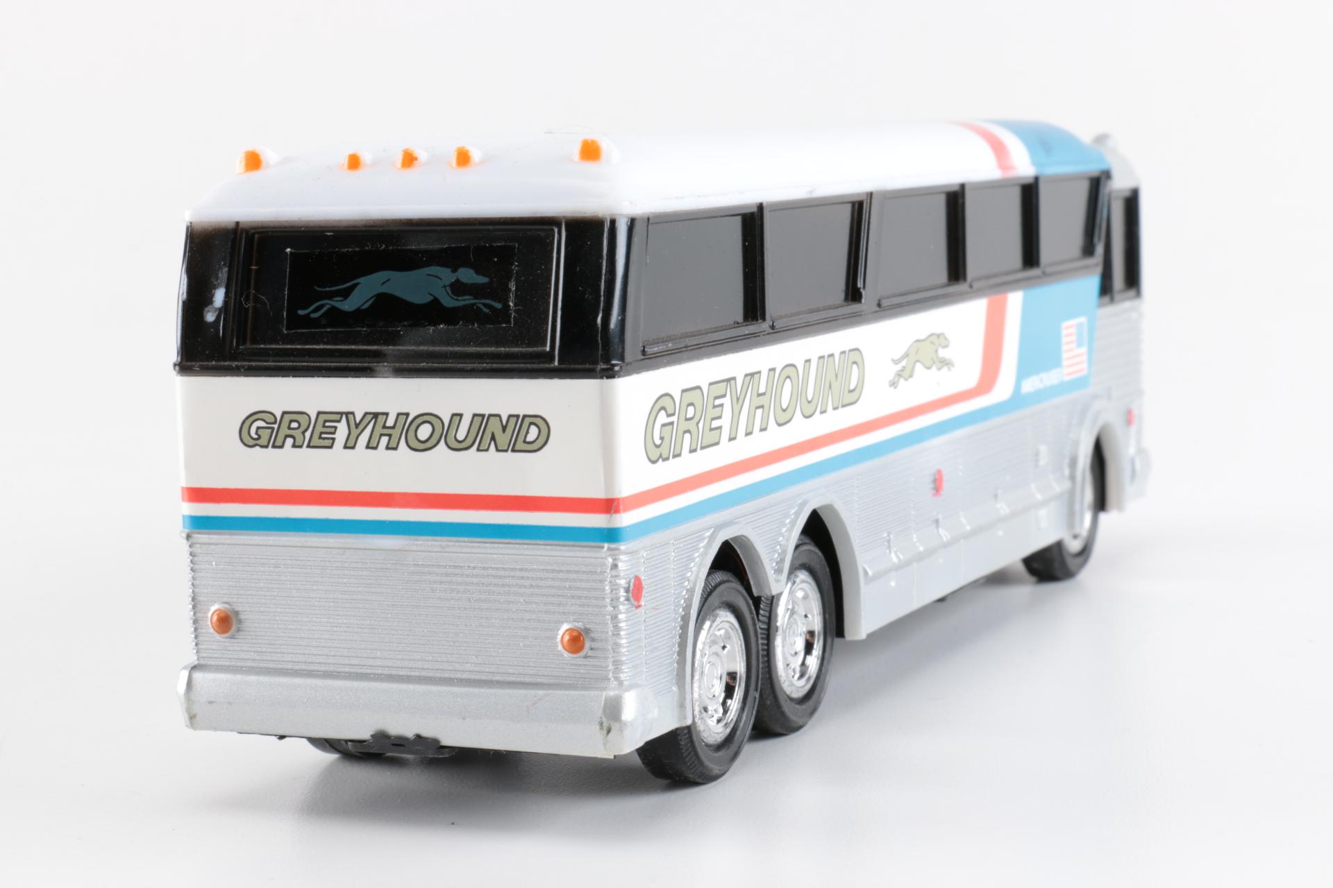 Collection of Plastic Toy Greyhound Buses