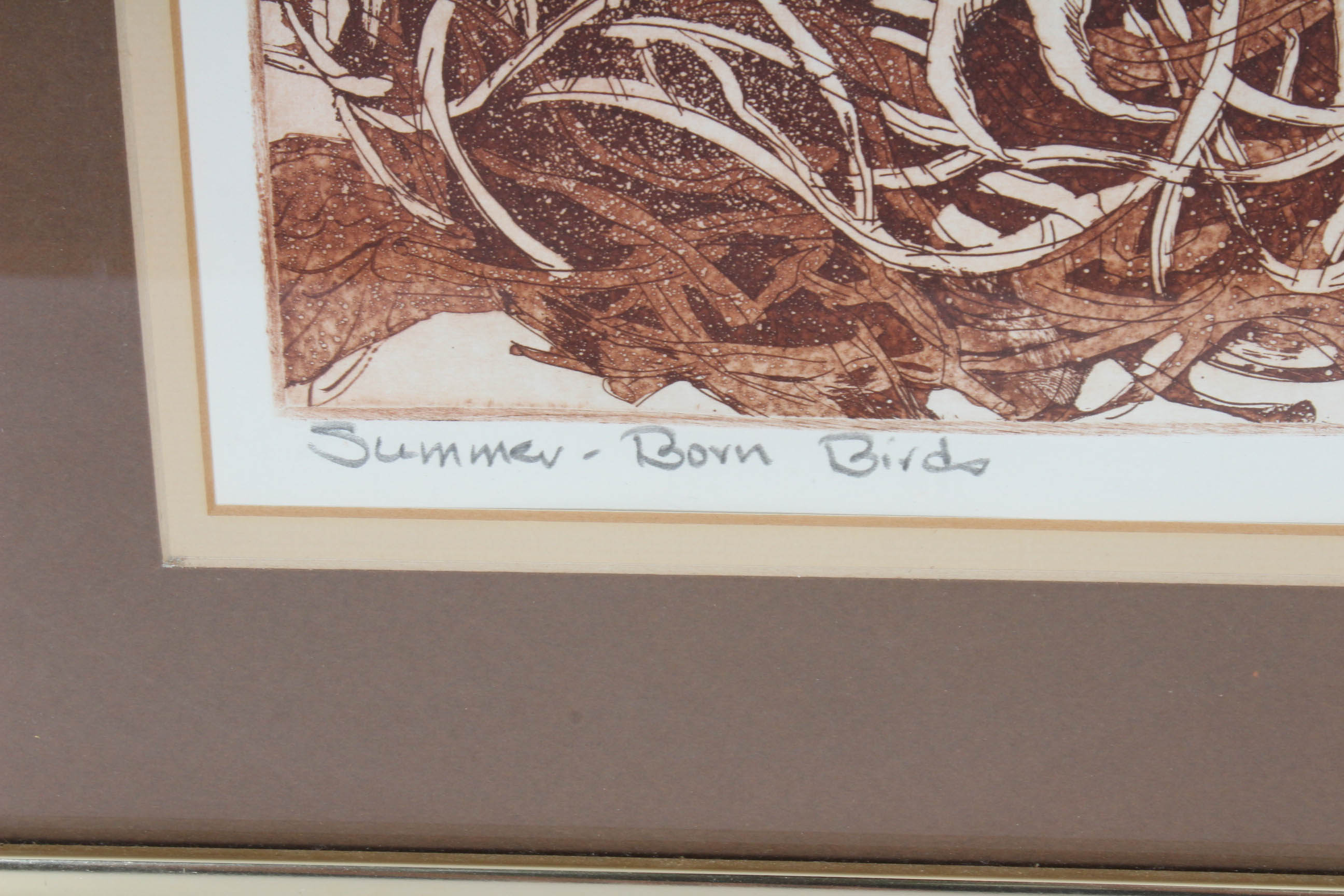 Carol M. Hershey Limited Edition Etching "Summer-Born Birds"