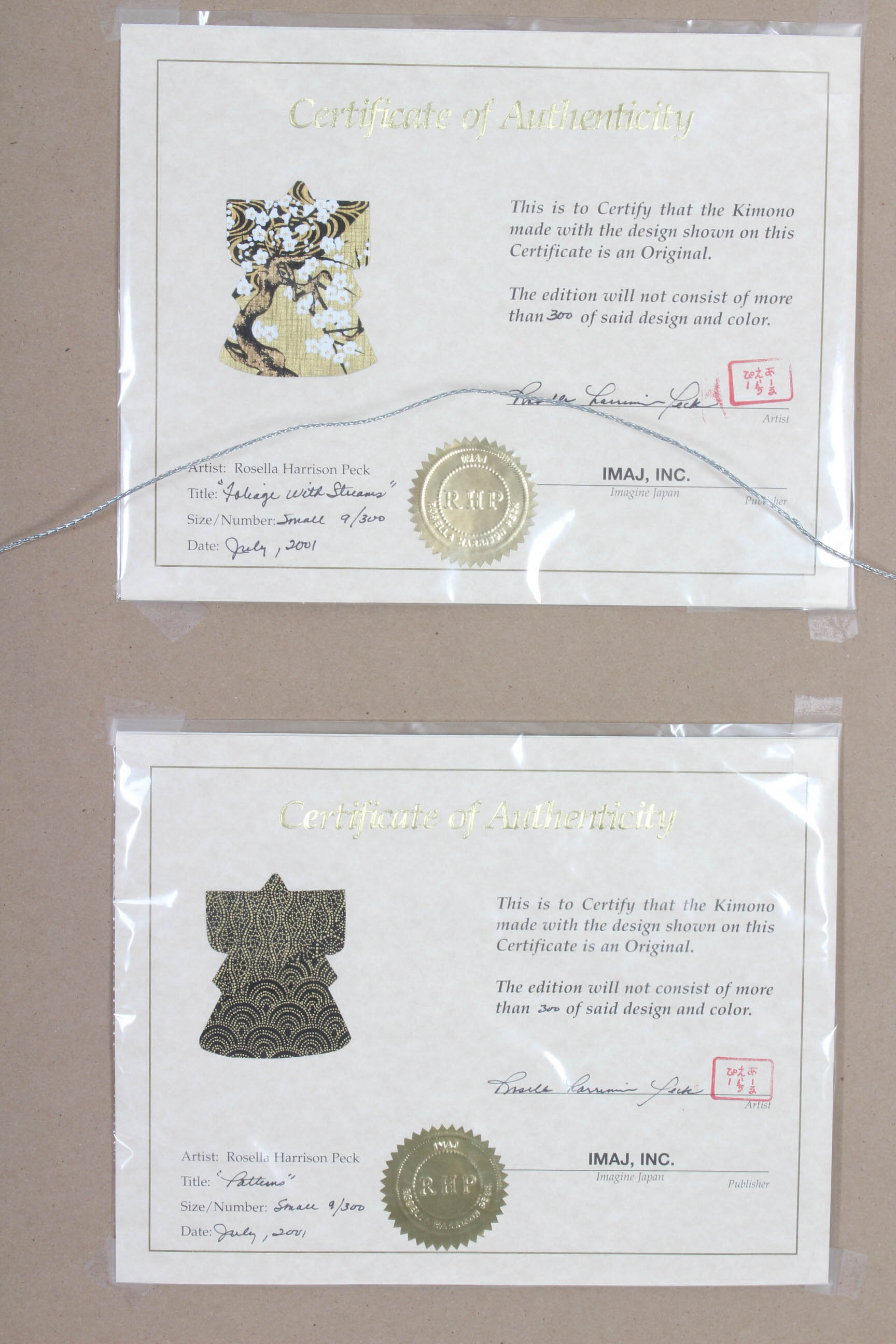 Rosella Harrison Peck Limited Edition Kimono Art