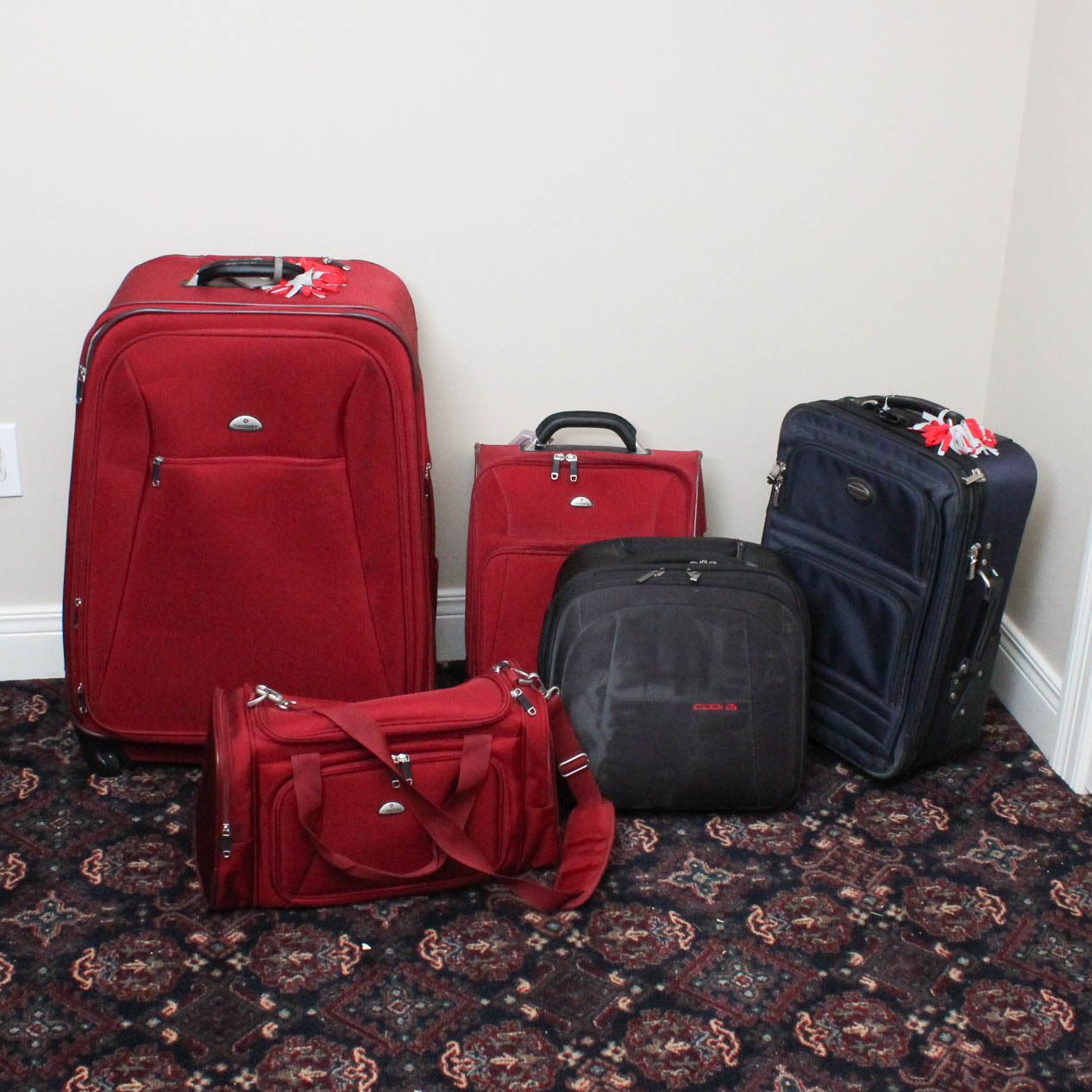 Luggage Assortment Featuring Samsonite