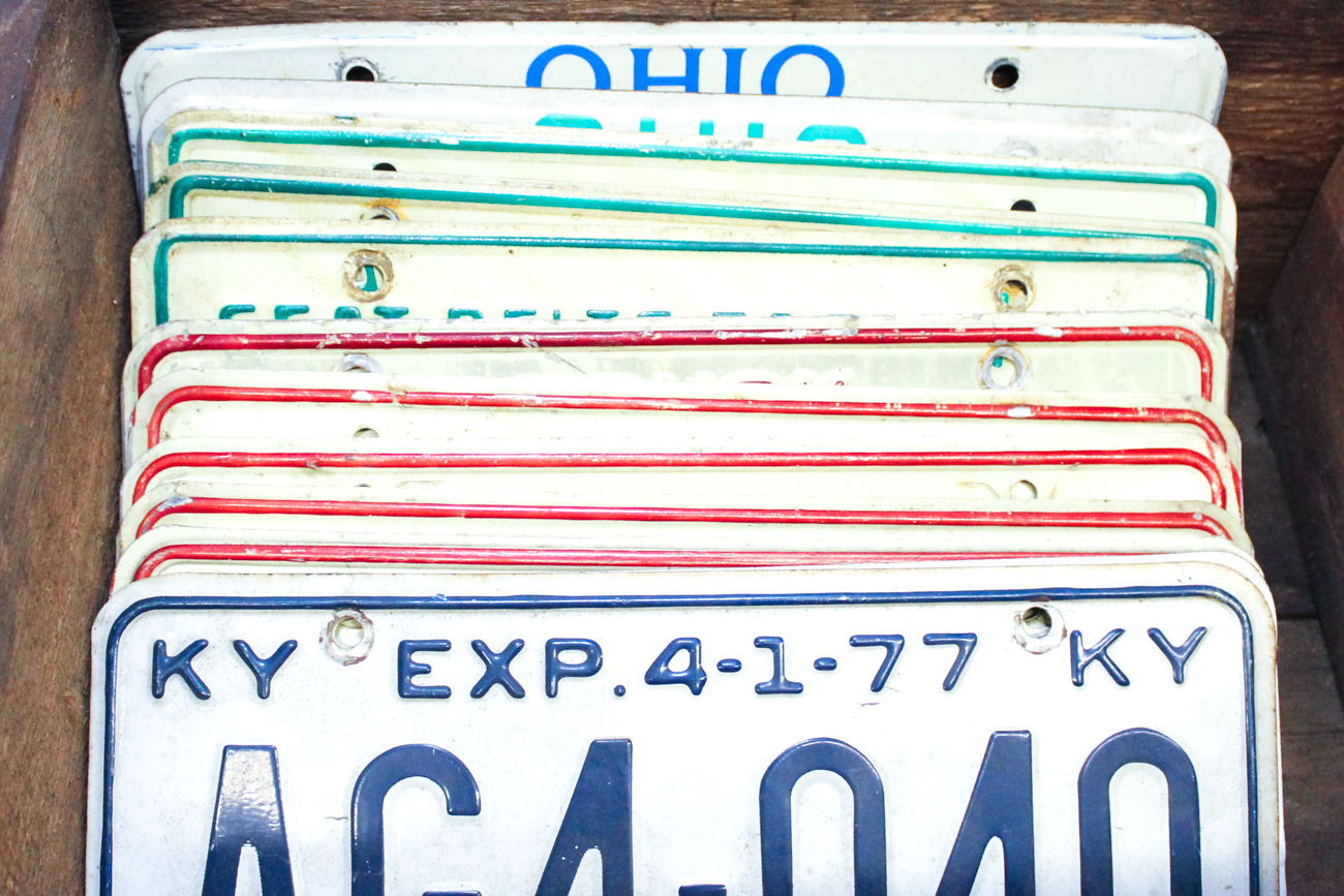 Collection of License Plates