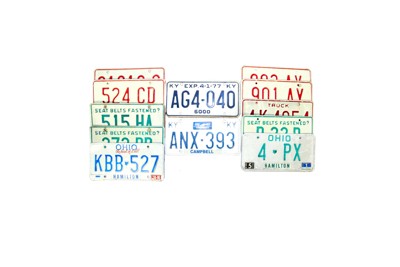 Collection of License Plates