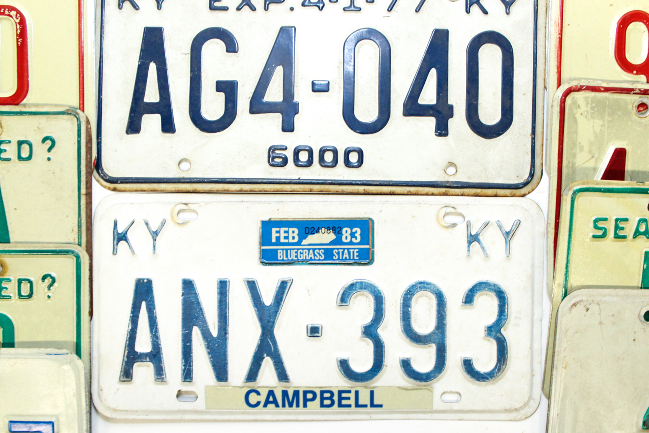 Collection of License Plates