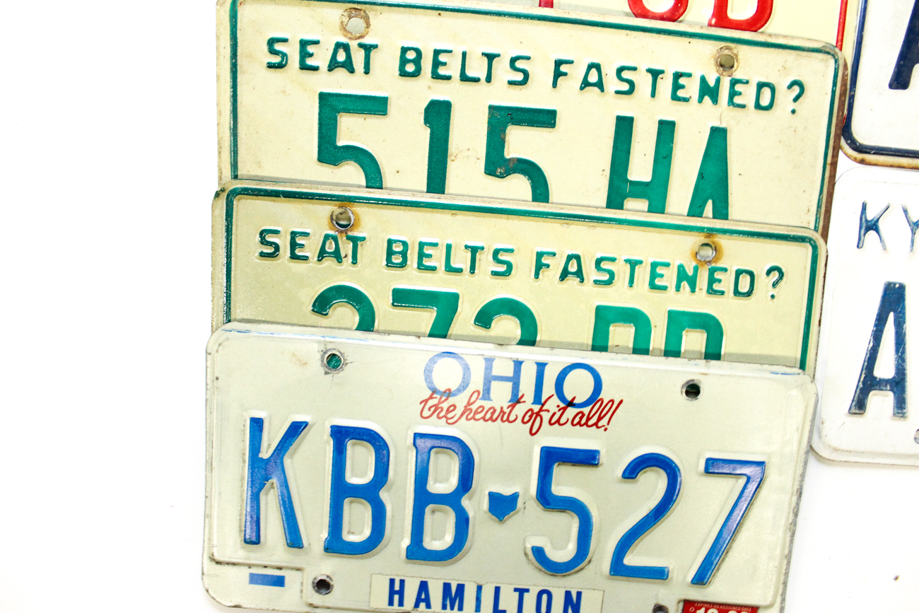 Collection of License Plates