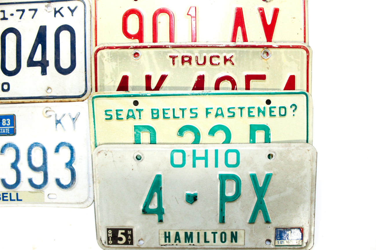 Collection of License Plates