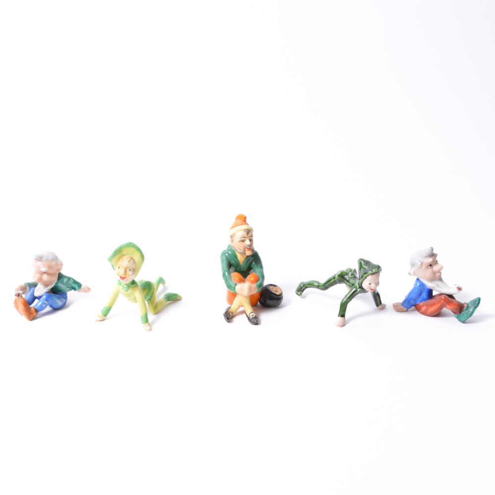 Five Vintage Elves and Gnomes