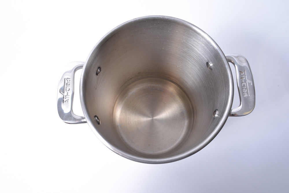 Stainless Steel Aubecq Saucepan and All-Clad Asparagus Pot