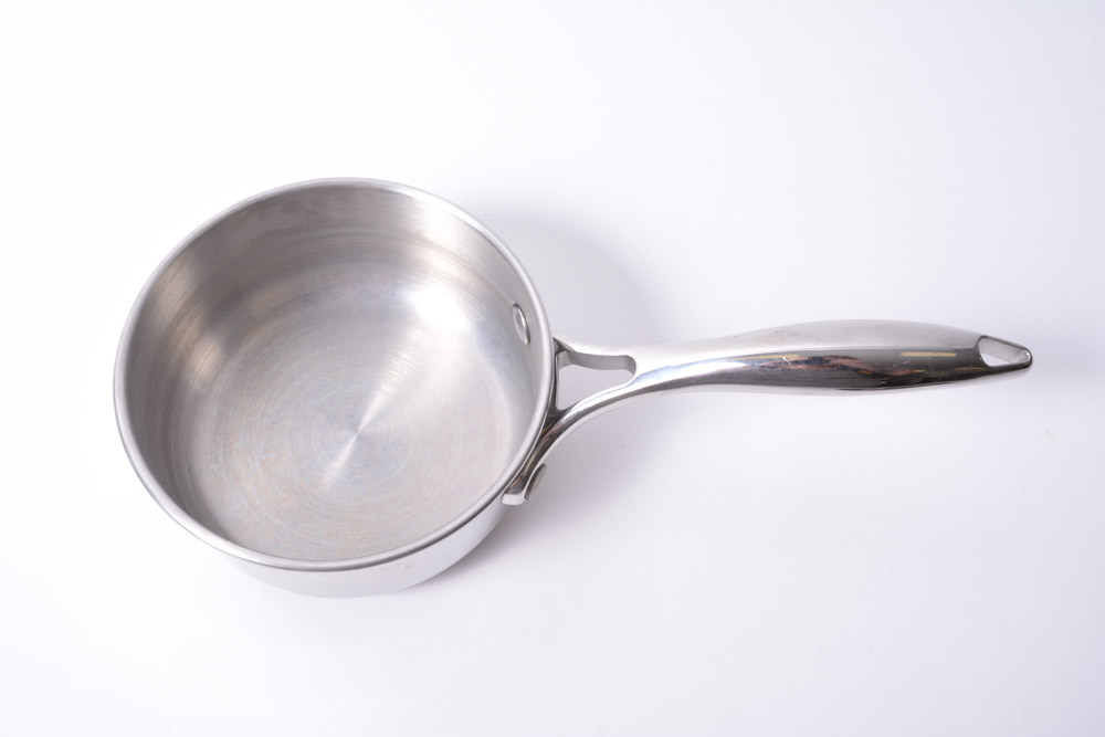 Stainless Steel Aubecq Saucepan and All-Clad Asparagus Pot