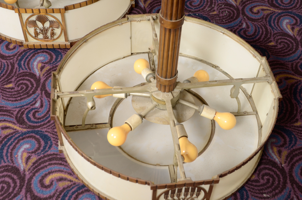 Pair of Drum Chandeliers