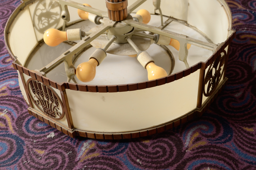 Pair of Drum Chandeliers