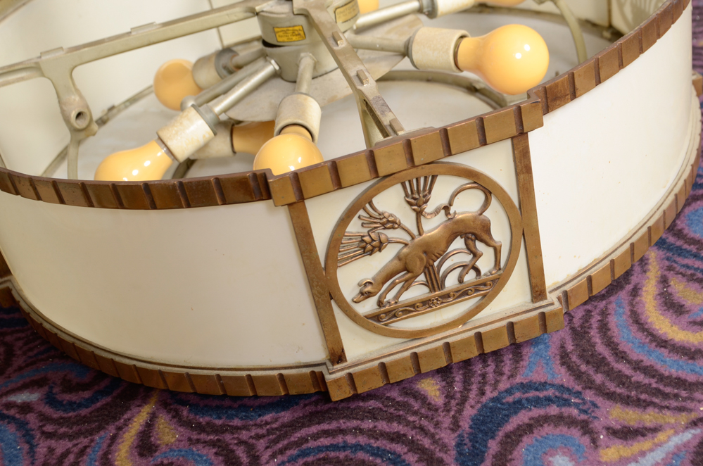 Pair of Drum Chandeliers