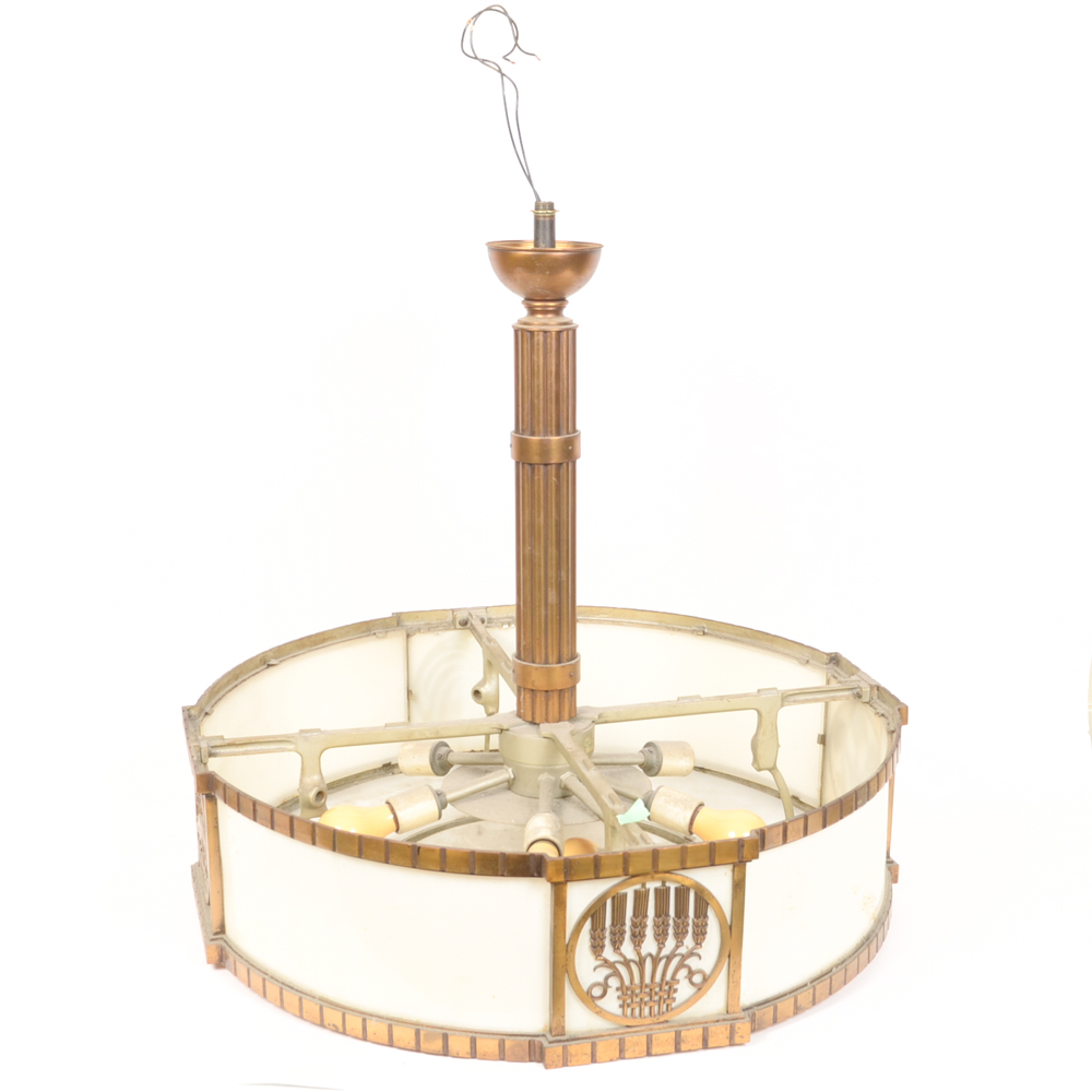 Pair of Drum Chandeliers