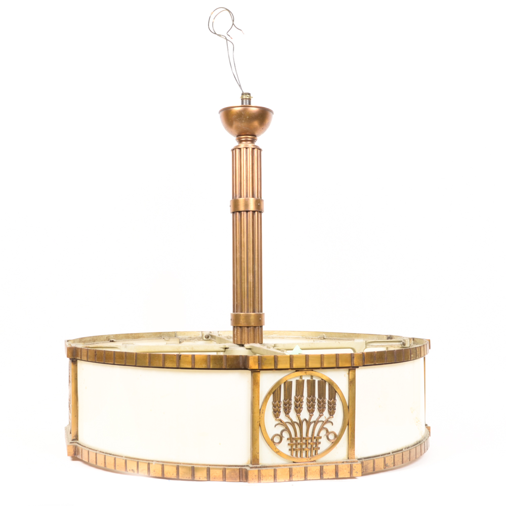 Pair of Drum Chandeliers