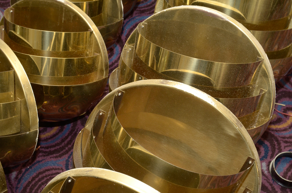 20 Art Deco Style Domed Half Moon Wall Sconces