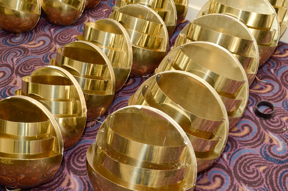 20 Art Deco Style Domed Half Moon Wall Sconces