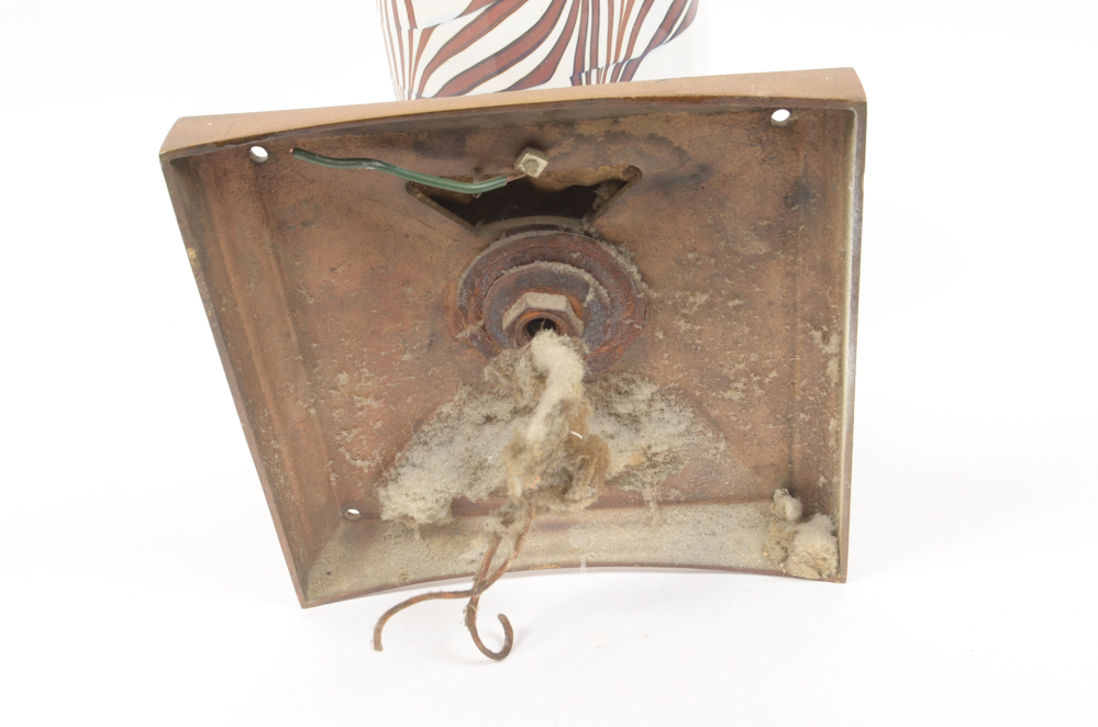 Six Neoclassical Sconces with Ceramic Shades