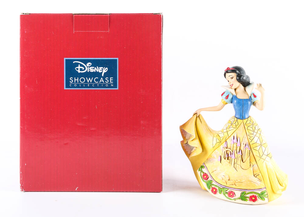 Disney Princess Figurines in Ball Gowns with Castles