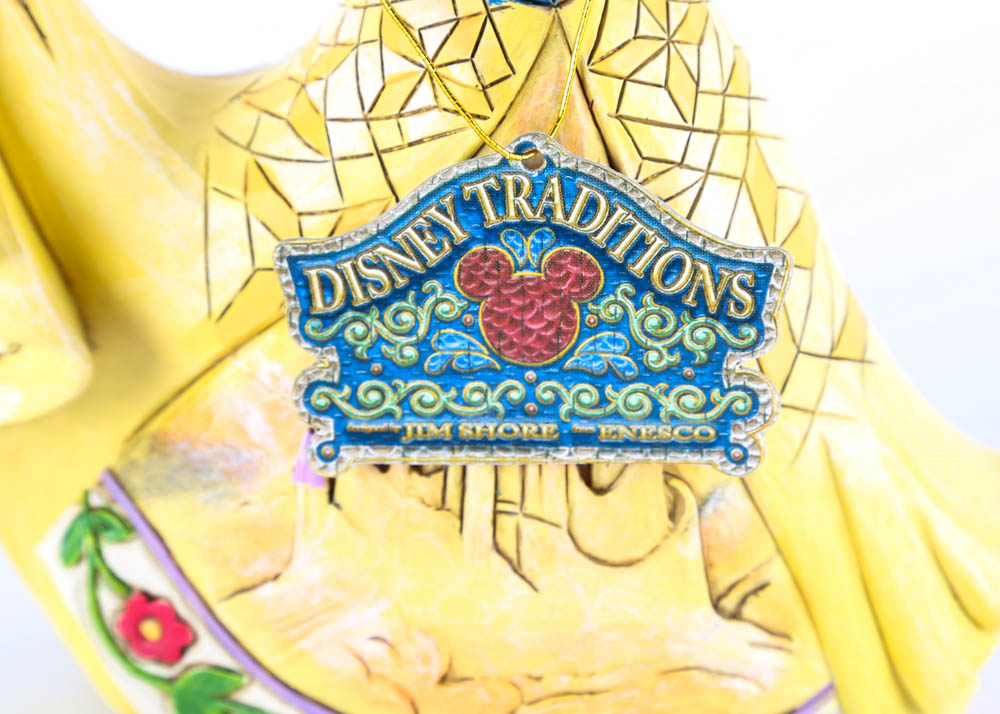 Disney Princess Figurines in Ball Gowns with Castles