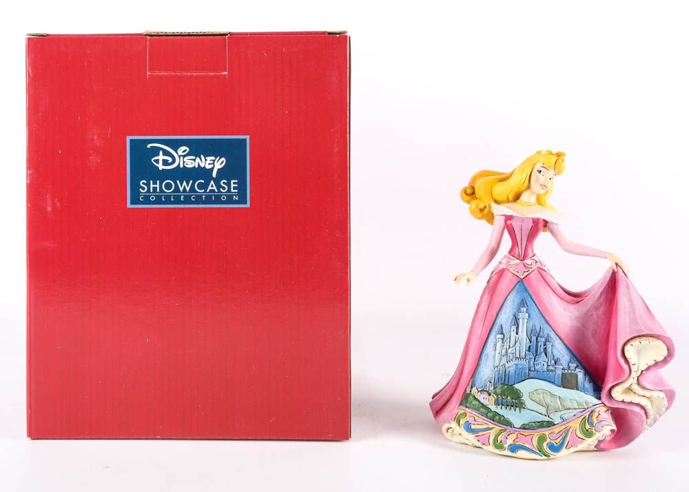 Disney Princess Figurines in Ball Gowns with Castles