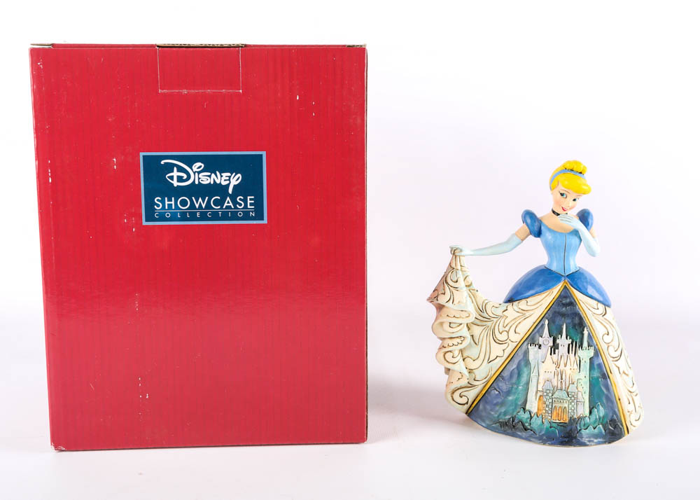 Disney Princess Figurines in Ball Gowns with Castles
