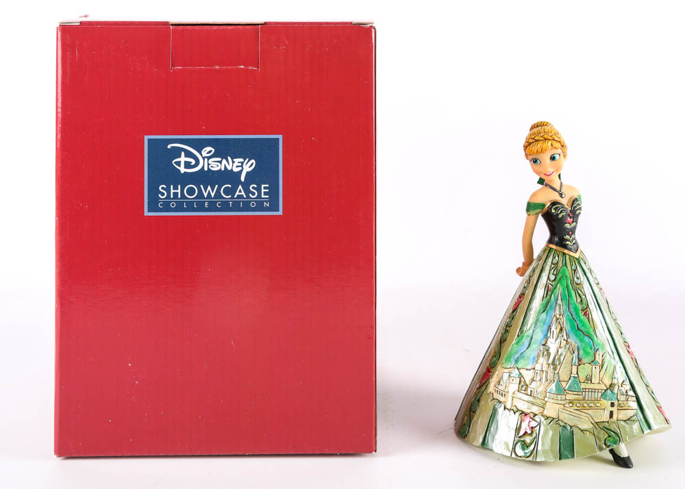 Disney Princess Figurines in Ball Gowns with Castles